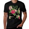 Tropical Flowers Tshirt Sweat Resistant Workout Tee Shirt Tshirt