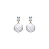Boucles D'oreilles - Luxenter - Dyafa - Argent 925 - Or Jaune 18k - Perles Blanches