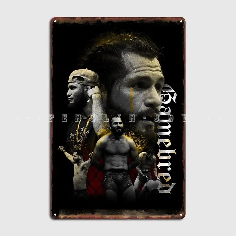 Jorge Gamebred Masvidal Kovový plechový znak Kino Kuchyně Pub Garáž Dekorace Tabule Plechový znak Plakát