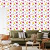 Wallpaper Flowers White and Powder Pink for the Living Room and Bedroom 50x1000