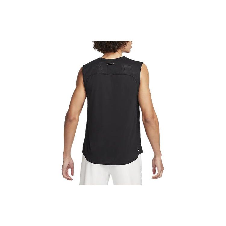 Nike Dri-Fit Quick-Drying Soft Breathable Sleeveless Vest Men Tops Black Coal-Black Summit-White FN3310010