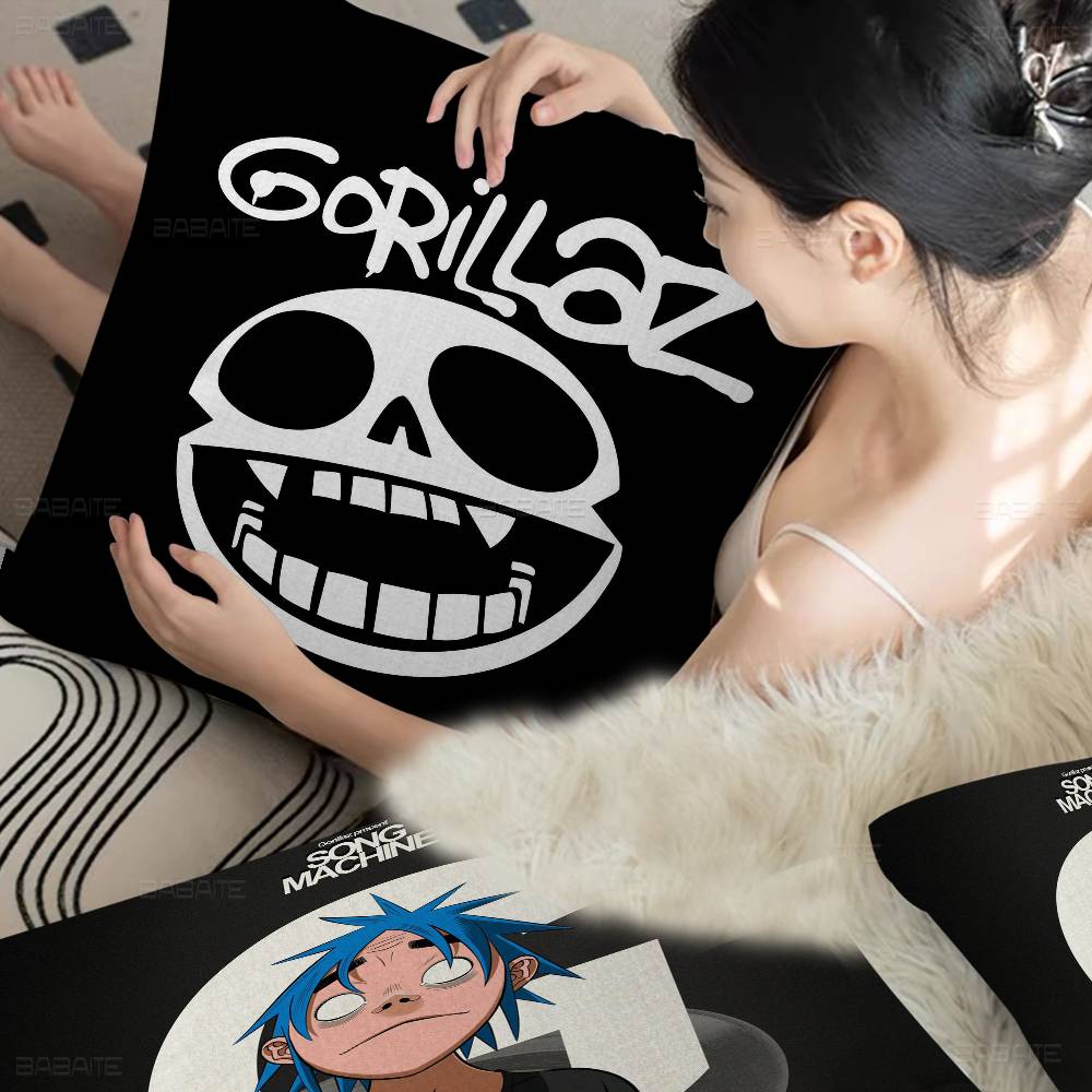 Band GGorillaz Music Cool Cushion Cover Polyester Sofa Cushions Decorative Throw Pillows Home Decoration Pillowcover
