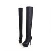 eBay Hot Sale Nightclub Over Knee Boots Thin Heel Waterproof Table Soft Leather  Boots M