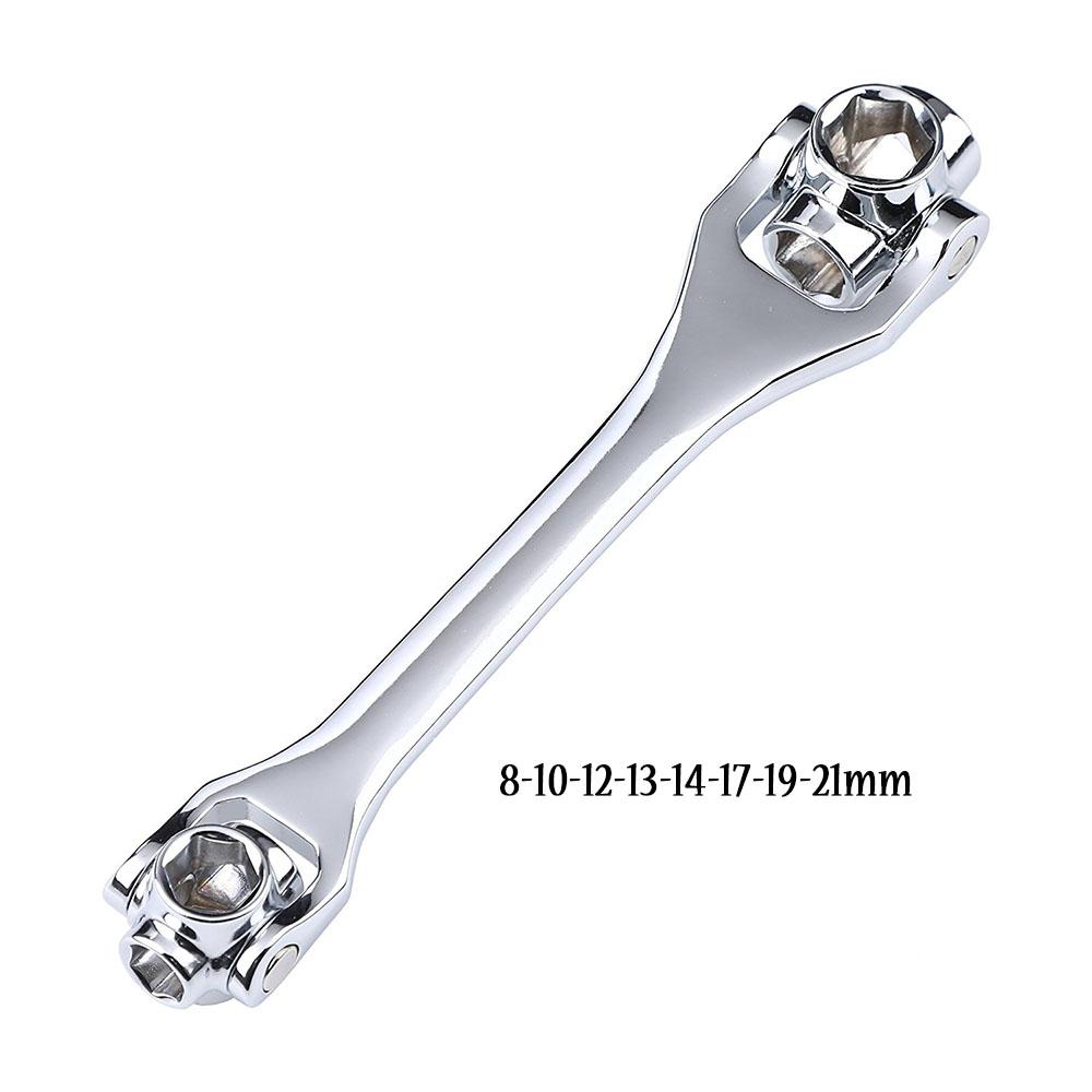 

8 в 1 метрический 6-гранный торцевой ключ Dog Bone с многоразмерным инструментом для авторемонта от 12 мм до 21 мм, двухсторонний гаечный ключ