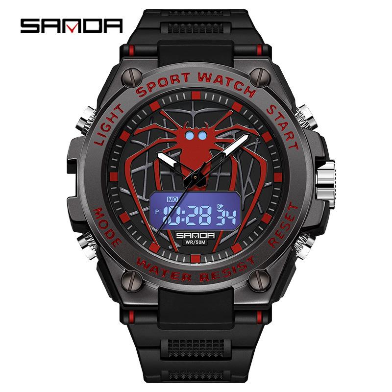 SANDA Business Fashion Trend Watch Luminous Waterproof Personalised Large Dial Watch