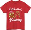 Personalised Year Birthday TShirt Custom Name for Squad Celebration Gift Tee