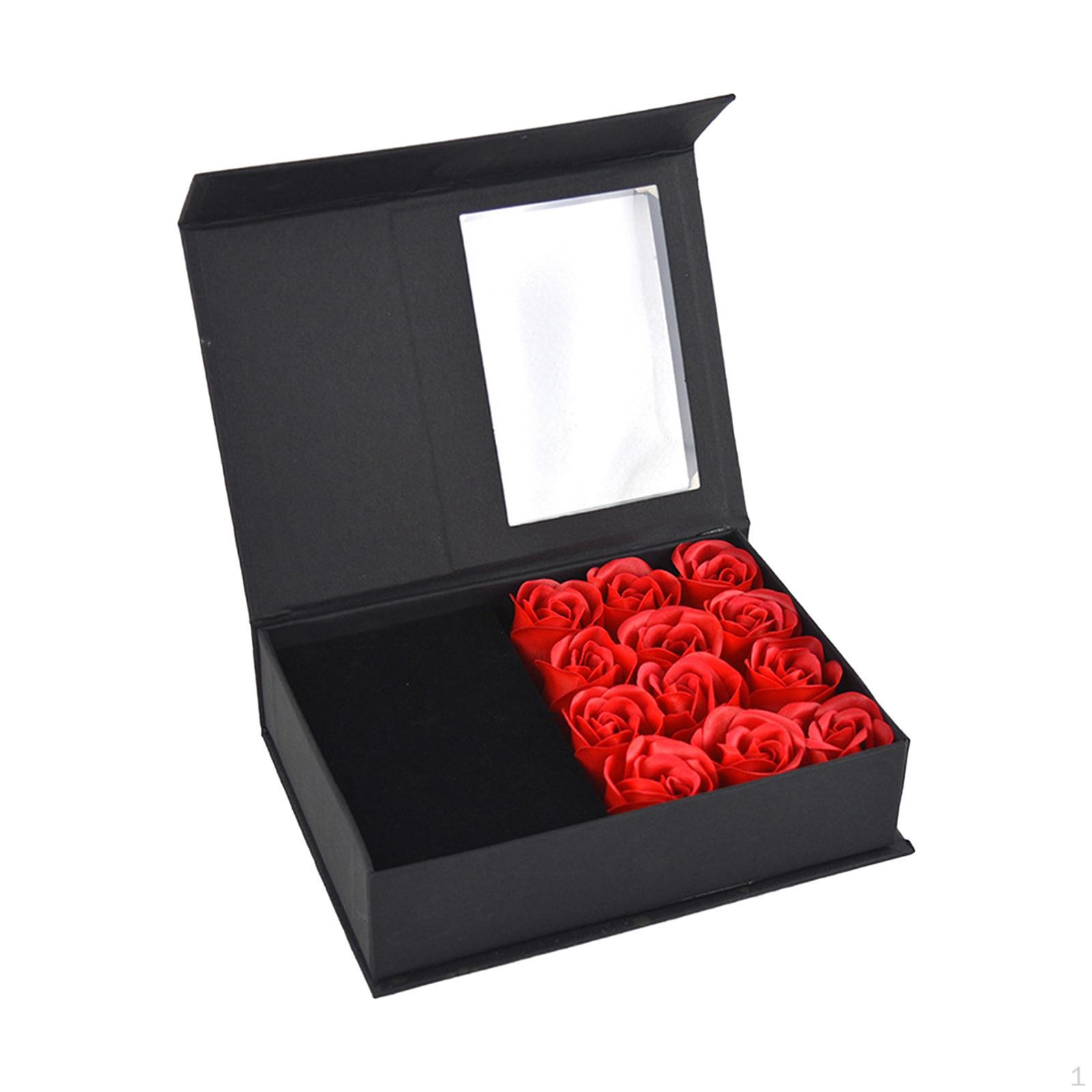 

Jewelry Storage Box with Rose Design for Valentine s Day Gifts And Special Occasions червоний