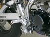 OVER RACING Rearsets, Silver, for KSR110 (Fits 05- KSR-PRO) 51-672-13