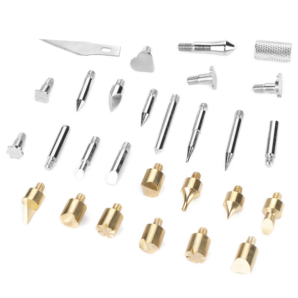 28-in-1 Holzbrandstift-Spitzen-Set Lötspitzen-Set Pyrographie Bastelwerkzeug-Set