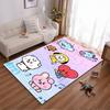 BT21 Cartoon Characters Carpet with Cute Animals On Colorful Design Suitable for Use As an Anti-slip for Living Room Bedroom Sofas