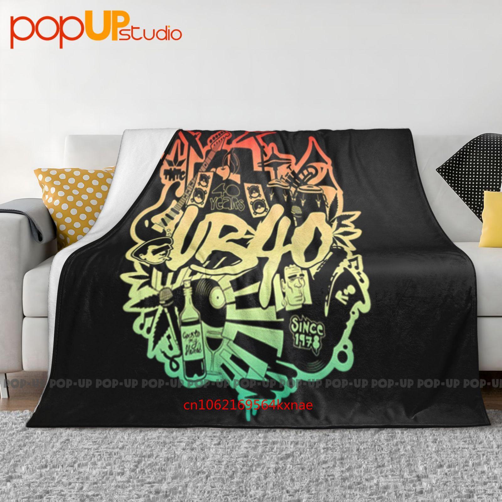 

Ub40 40Th Anniversary Club Dub Reggae Rasta Logo Ultra-Soft Blanket Quilt Winter Sofa Cover Bed Covers 30x40in