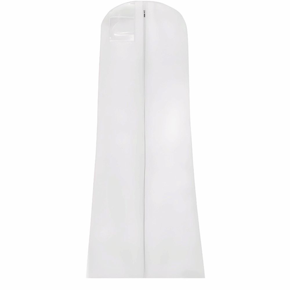 183cm Brautkleid Kleidersack Lang mit Reißverschluss Staubdicht Atmungsaktiv Kleidersäcke Verdickter Aufbewahrungssack