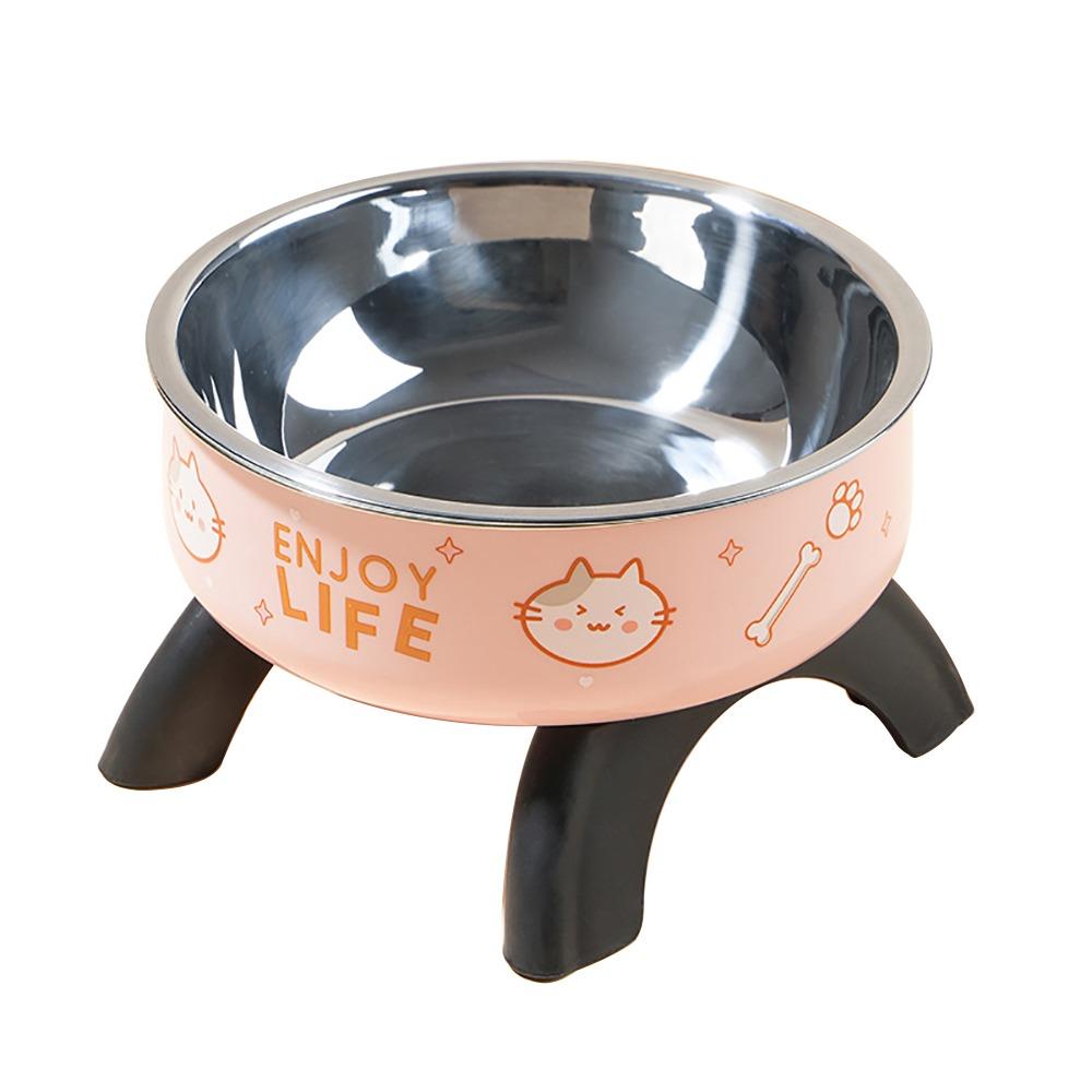 

Large-capacity High-legged Pet Bowl Neck-protectin Pet Treat Plate Non-slip Dog Bowl Cat/Puppy