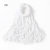 % rayon pleated solid color human cotton two-end beard bag headscarf female, new breathable soft scarf