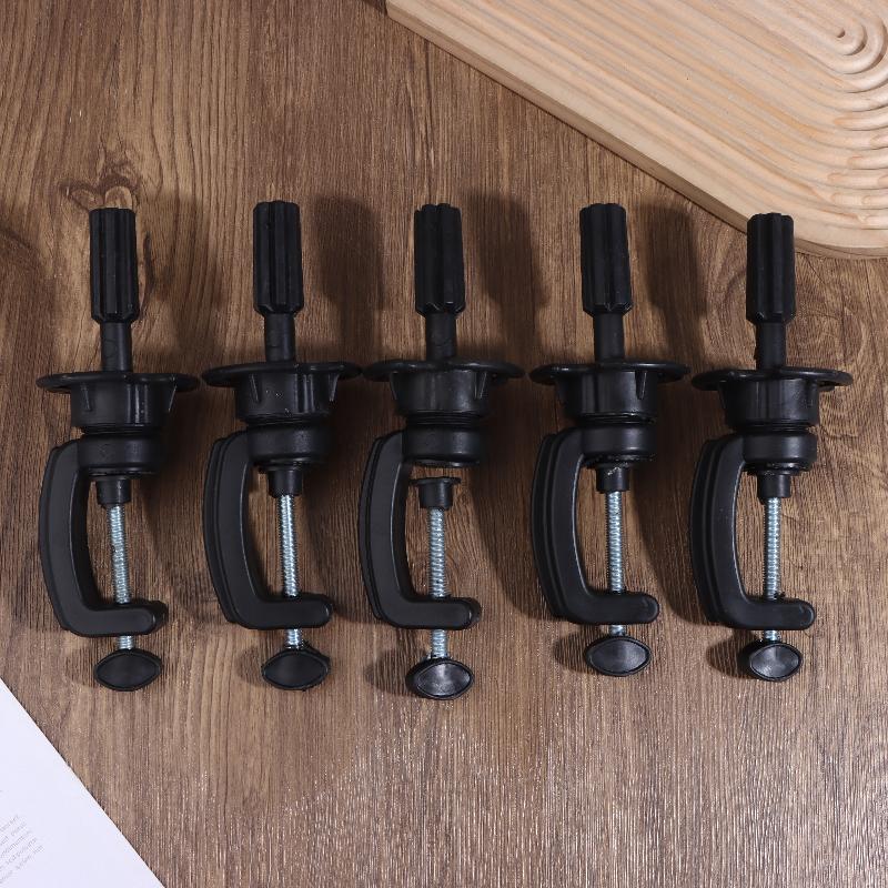1/2/5Pcs Adjustable Plastic Mini Wig Head Stand Table Clamp Hair Accessory Tool Training Mannequin Holder For Wig Making
