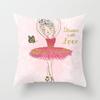 Ballet Dance Girl Pillow Cover Home Material Sofa Pillow Cushion Cover Ins Style Sleeping Side Premium Durable