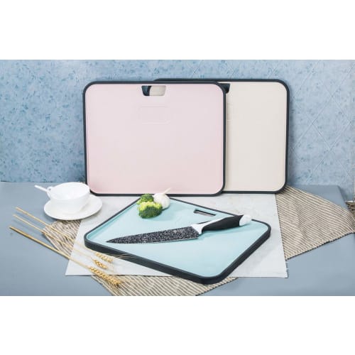 DUTISON Antibacterial Cutting Board, Double-Sided, Storage, Space-Saving, High-Temperature Resistant, Dishwasher Safe, Suitable for Home Use, Outdoor