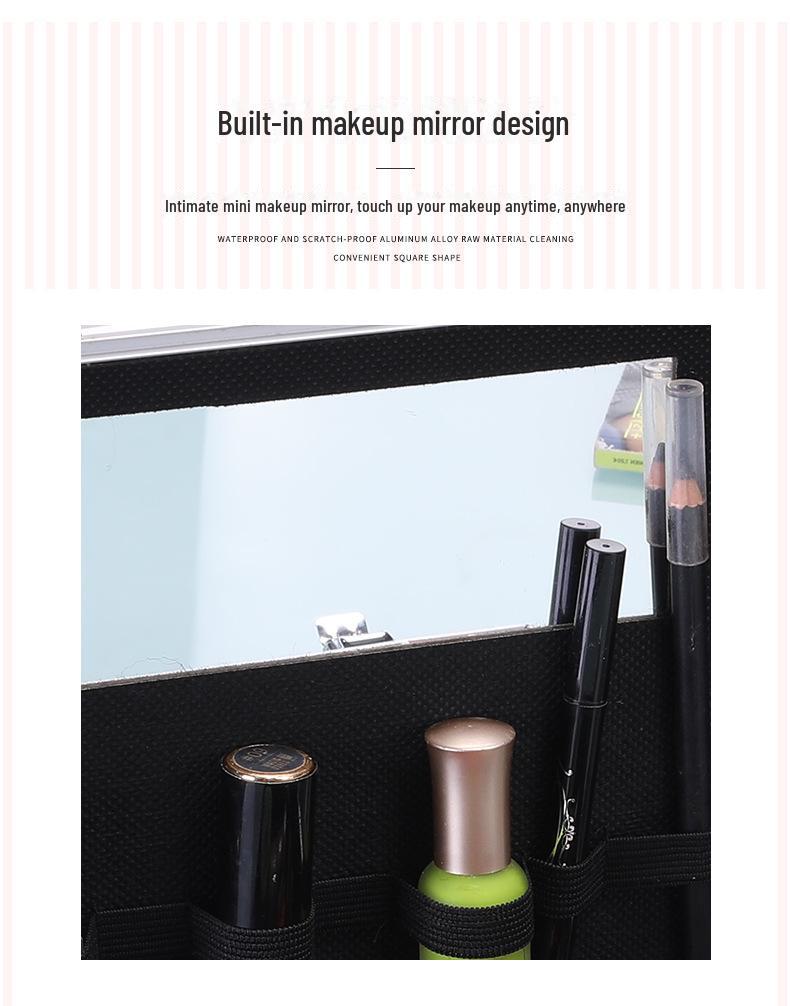 Geantă portabilă mare pentru machiaj și cosmetice