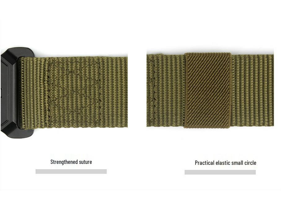 Men's Tactical Nylon Belt: Military & Security Canvas Belt for Outdoor and Work Use