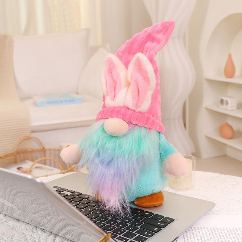 Magic Elf Rabbit Dwarf Old Man Plush Toy Stuffed Doll Bedroom 35cm Decoration