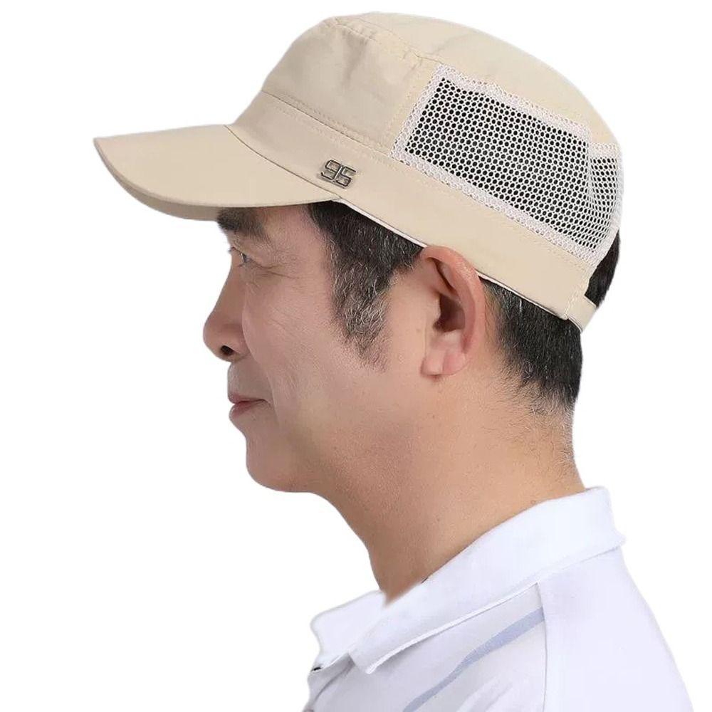 Sun Protection Outdoor Sun Hat Mesh Hollow Summer Baseball Cap Men's Fishing Cap  Female/Male