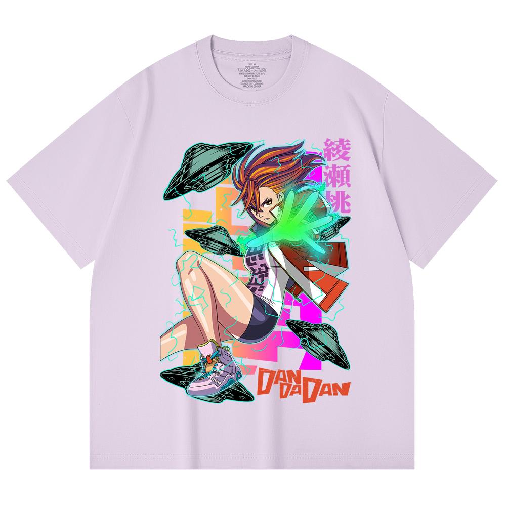 230 Gsm 100% Cotton Dandadan V20 Momo Print Unisex Heavy Cotton T Shirt