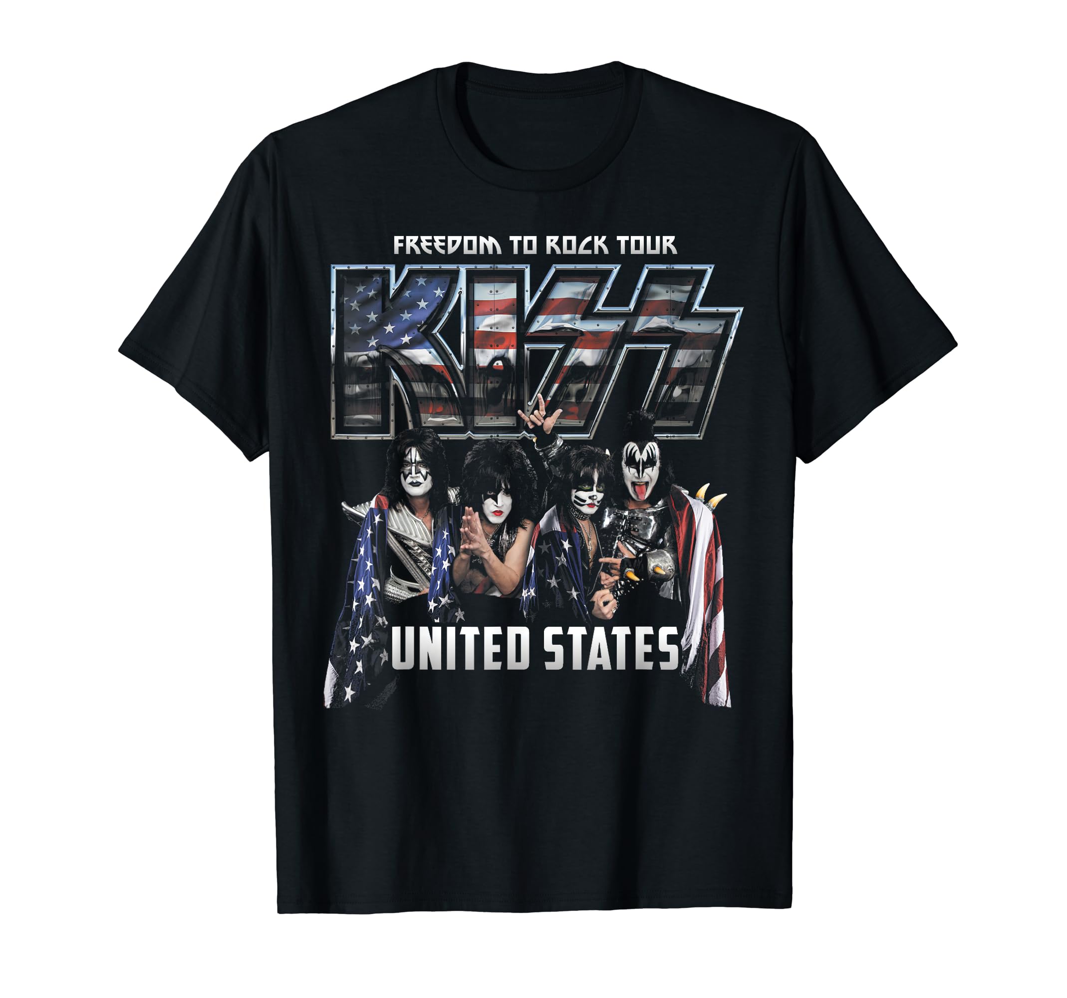 

Футболка Rock KISS-Freedom чёрный