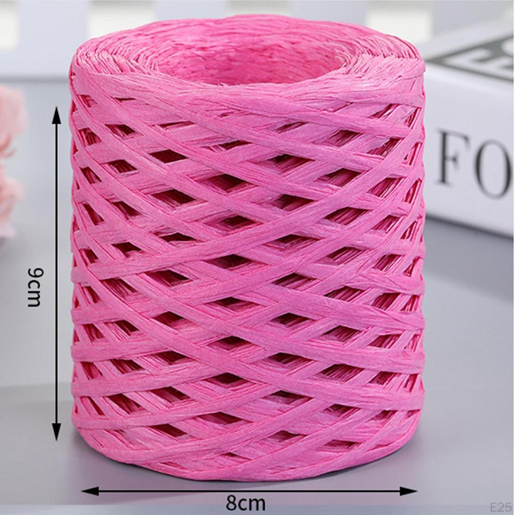 Διακόσμηση χάρτινη κορδέλα Raffia 200M/Roll Ανακυκλώσιμη ανθεκτική για ύφανση συσκευασίας δώρου Ημέρα του Αγίου Βαλεντίνου