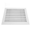 Fixed Return Air Louver Window Aluminum Alloy 400x300mm Air Conditioning Vent Cover for Bathroom Kitchen Wall Square