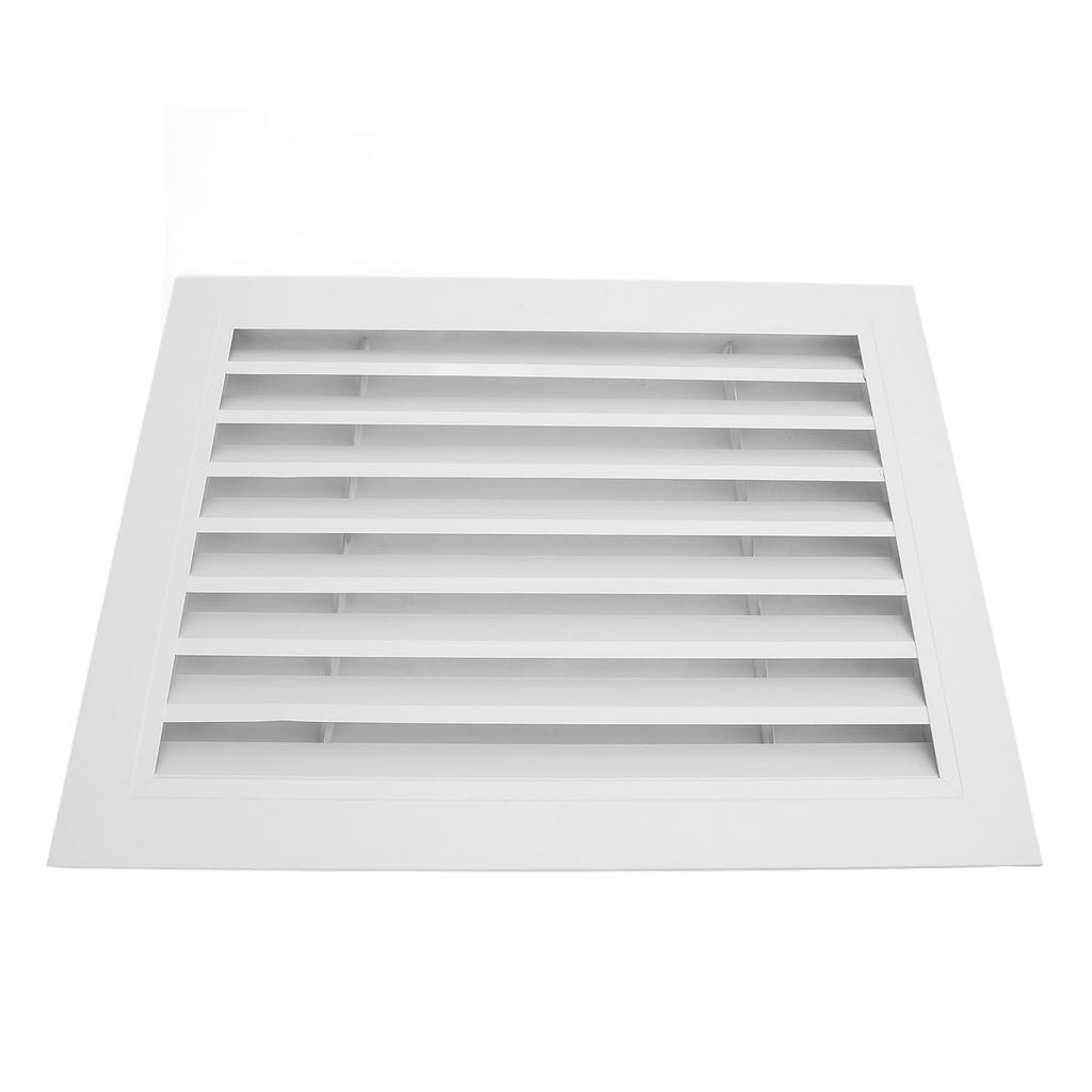 Fixed Return Air Louver Window Aluminum Alloy 400x300mm Air Conditioning Vent Cover for Bathroom Kitchen Wall Square