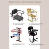 Easy To Use Baby Dining Seat Safety Strap Quick Released Buckle Simple Design for Parents Convenience Saving Time