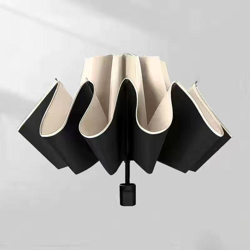 

72-костный двухкилевой автоматический женский зонт: Ветрозащита, защита от ультрафиолета, защита от солнца и дождя.