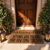 Festive Coir Doormat Non- Entrance for Home Decoration