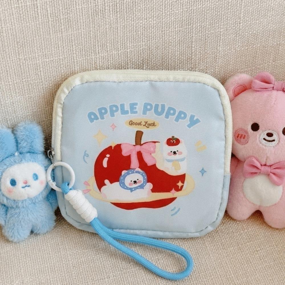 

Cute Large Capacity Coin Purse Portable Cartoon Cosmetic Bag Multifunctional with Handle Makeup Bag Multi-Purpose Use