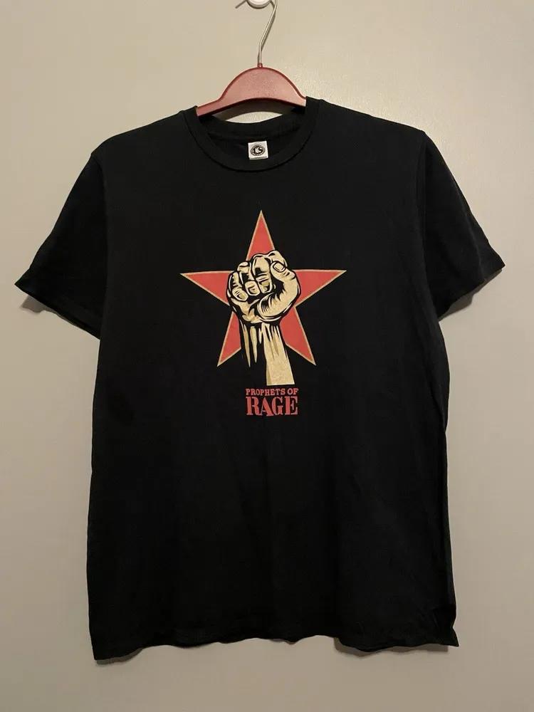 Unisex Short Sleeve Crew Neck Cotton T Shirt Prophets Of Rage 2016 Make America Rage Again Tour S