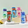 400ml Cartoon Animal Water Bottle Portable Safety Lock Cute Straw Cup Kids Leak-proof Drinking Jug For Outdoor Camping Travel