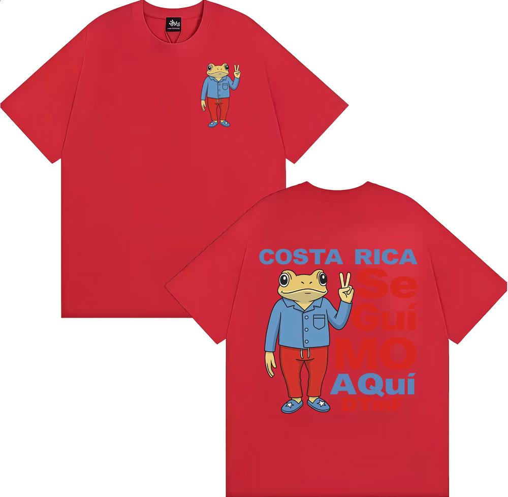 Bad Bunny Debi Tirar Mas Fotos DTMF T Shirt Costa Rica Se Gui Mo Aqui Tshirts Men Women Vintage 90s Cartoon Short Sleeve Tshirt