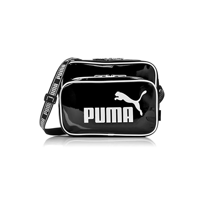 [PUMA] PUMA Horizontal Enamel Mini Shoulder Bag J20072 ECLA Enamel Mini Shoulder Bag Horizontal Black/White [Used]