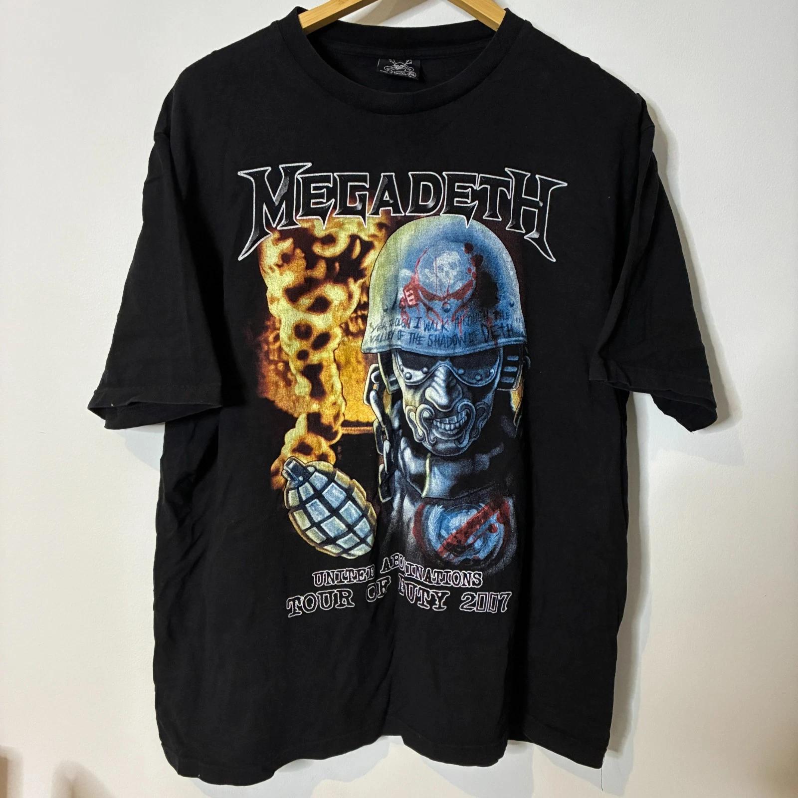 

Megadeth Shirt Mens XL Extra Large Black Tour Of Duty 2007 Rock Metal Band L