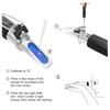 2 in 1 Brix/Salt Refractometer 0-32% Sugar Refractometer 0-28% Salinity Tester ATC Handheld Refractometer for Brine Fruit Marine