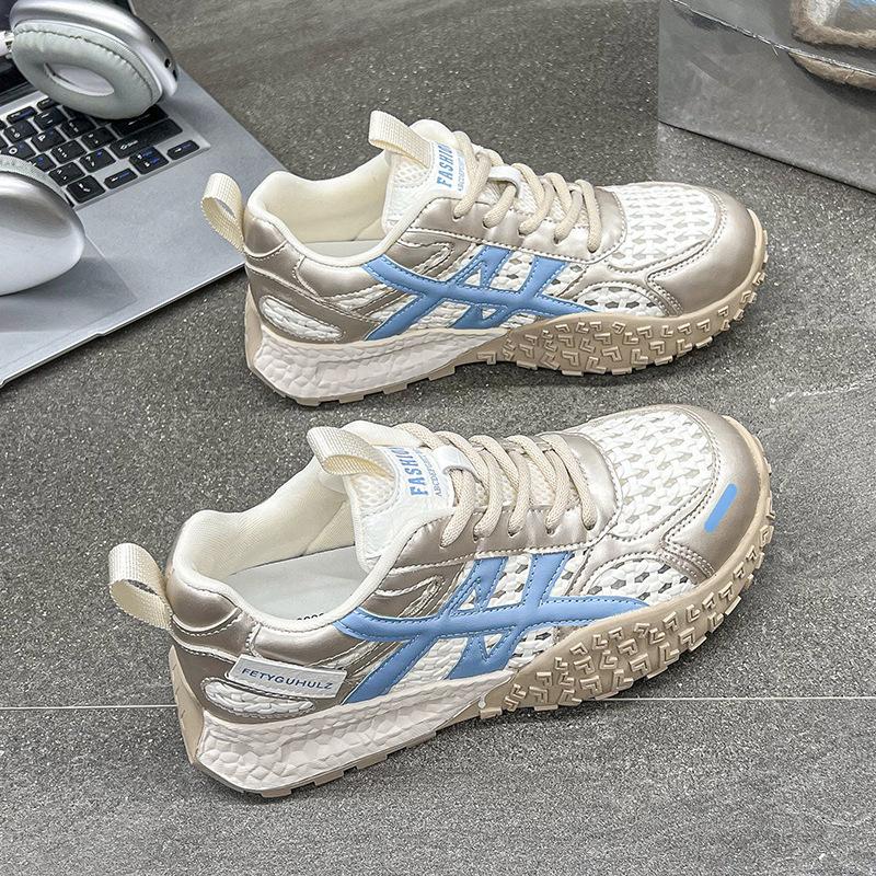 Casual Shoes Women's New Versatile Fashion Versatile Woven Mesh Breathable Casual Dad Shoes Women