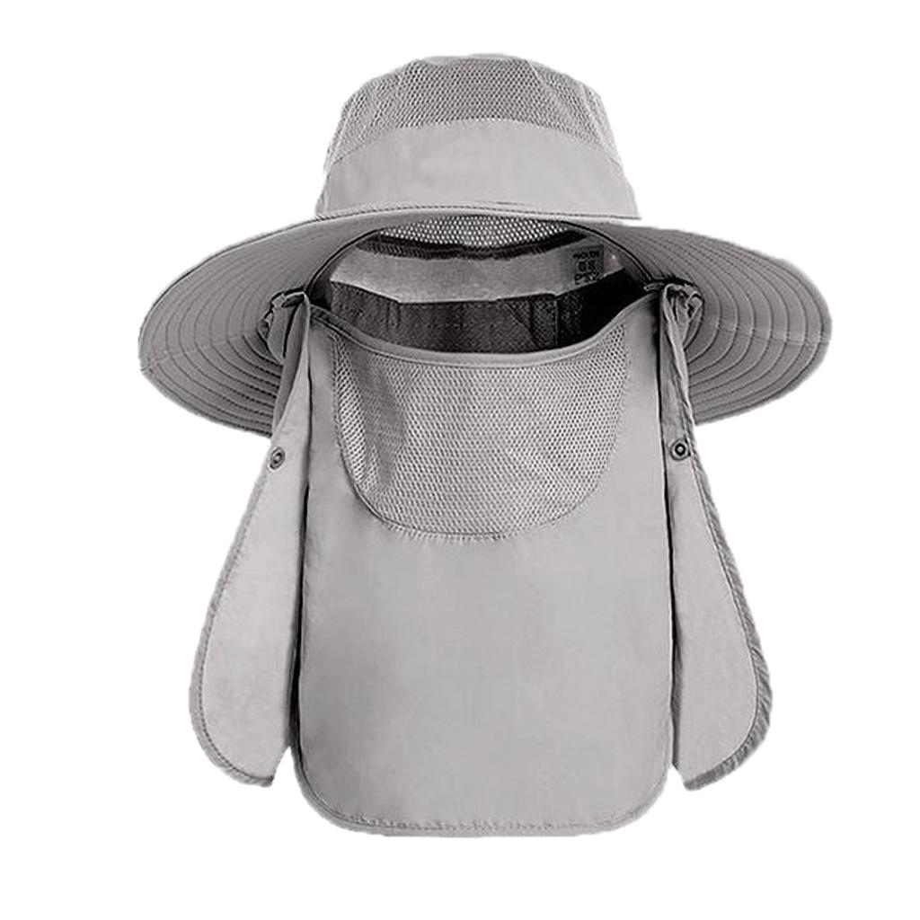 Verano al Aire Libre Hombres Y Mujeres Montañismo Sombrero de Pescador de Ala Ancha Sombrero para el Sol Anti-UV Gorra de Pesca Sombrero para el Sol