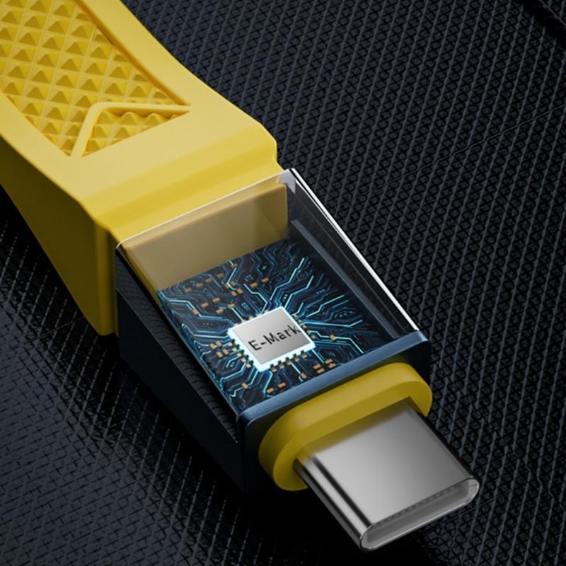 240W 80Gbps USB4 2.0 Short USB C To USB C Cable Fast Charging Type C Data Transfer 8K Data Charging Extension Cable