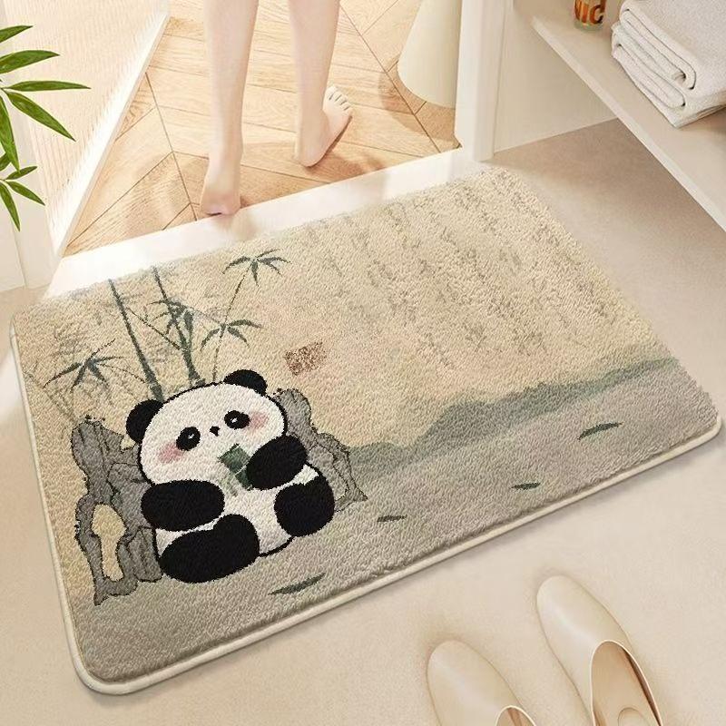 Imitation cashmere bathroom floor mat toilet toilet toilet door absorbent foot mat household carpet