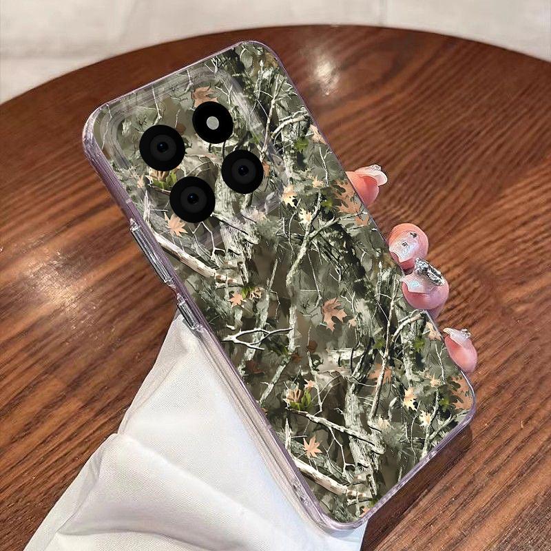 Baumblüten Muster Hülle Für Xiaomi Redmi Note 15 Pro 4G Funda Redmi Note 14 13 Pro 5G Transparentes TPU Silikon Weiche Hülle