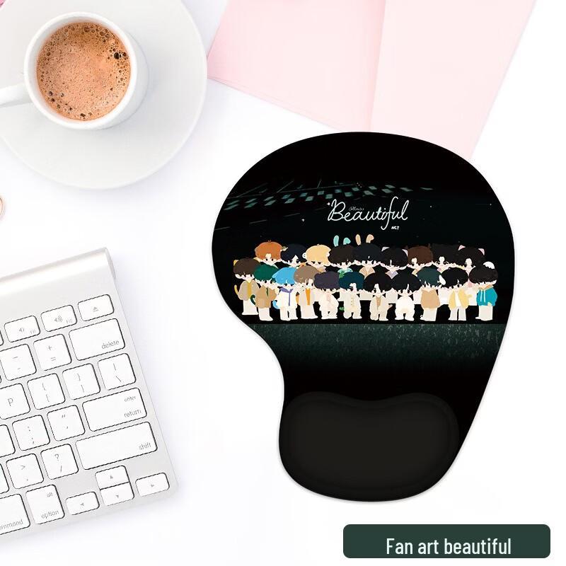 Cartoon Ergonomic Mouse Pad with Wrist Rest (2-Pack)