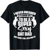 I'd Grow Up To Be a Super Cotton Men Cat Dad Kitten Cat Lover T Shirt