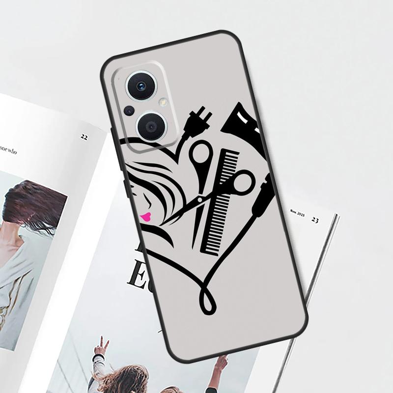 Hair Stylist Hairdresser Case For OPPO Find X9 X5 X6 X8 Pro OPPO Reno 14 13 12 11 10 Pro 14F 13F 12F 7 8 Lite Cover