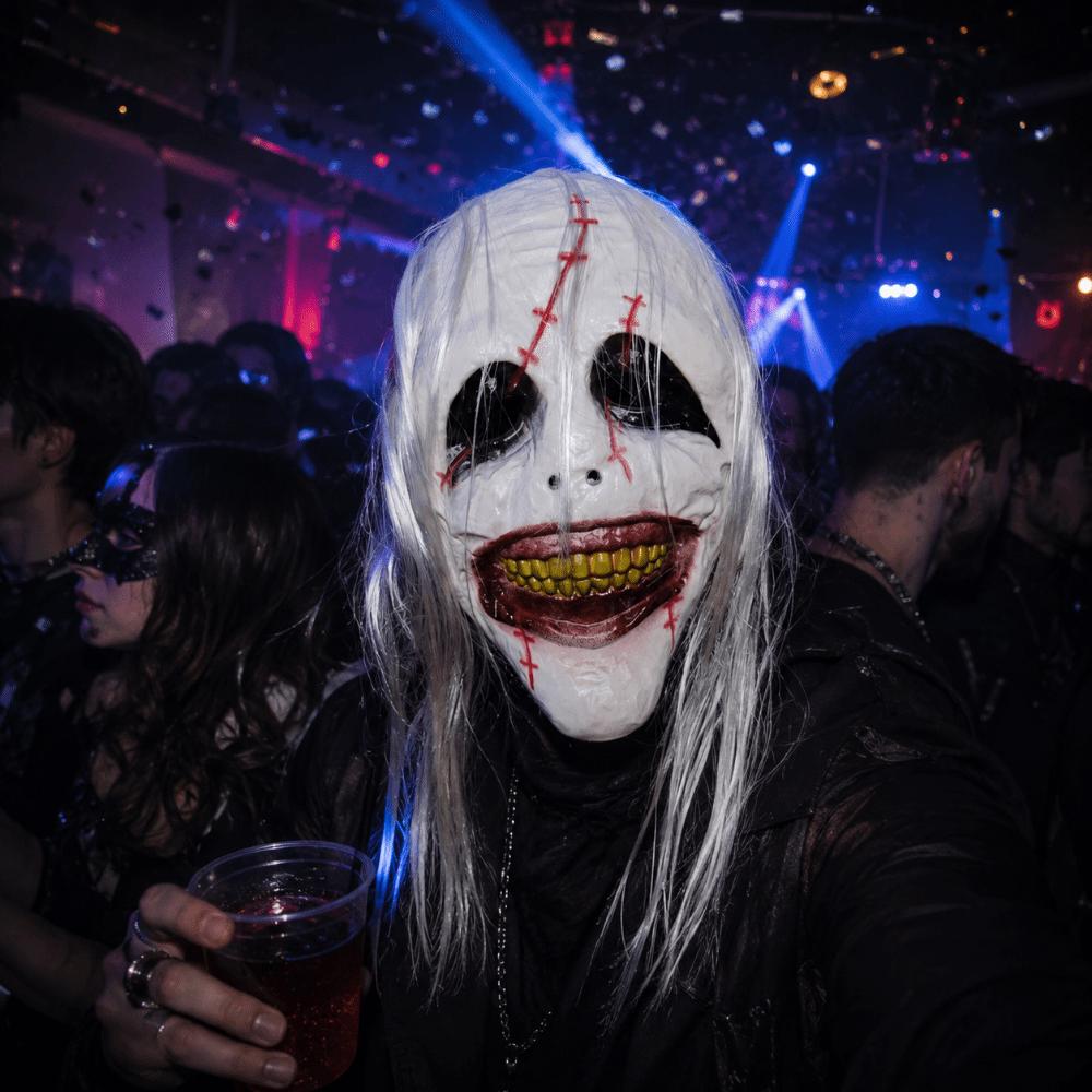 Spooky Scary Clown Mask Creativity Full Face Mask Terrifying Cosplay Mask Costume Party Supplies