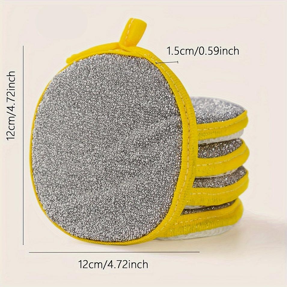 10/5PCS Double Side Dishwashing Sponge Dish Washing Brush Pan Pot Dish Wash Sponges Household Cleaning Reusable Kitchen Tools